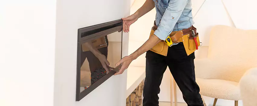 Metal Fireplace Installation in Flowing Wells, Arizona